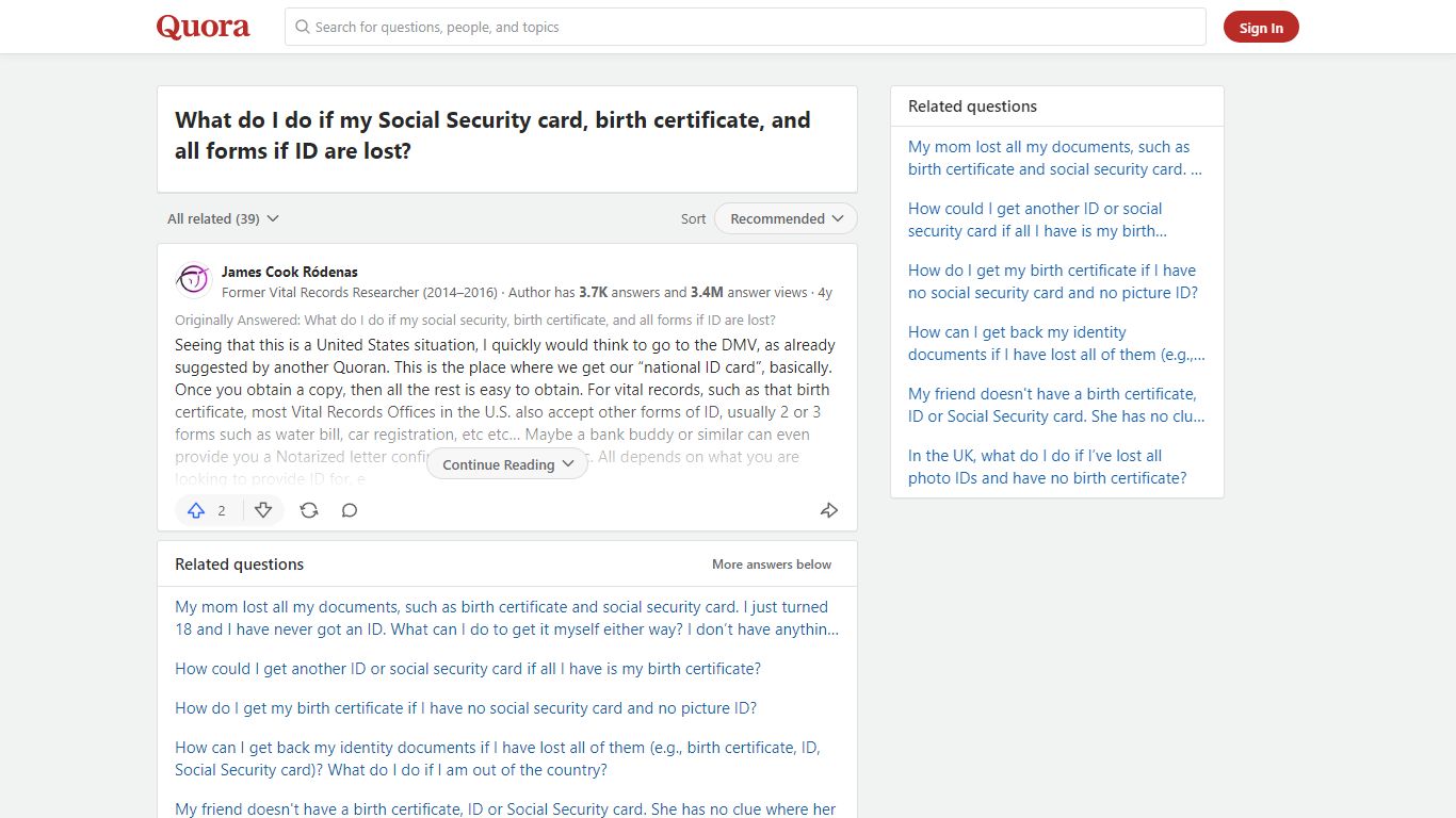 What do I do if my Social Security card, birth certificate, and ... - Quora